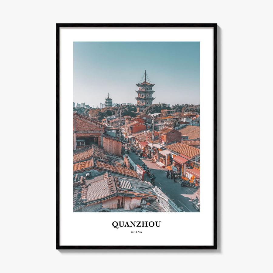 Quanzhou Classic Poster, framed poster mockup
