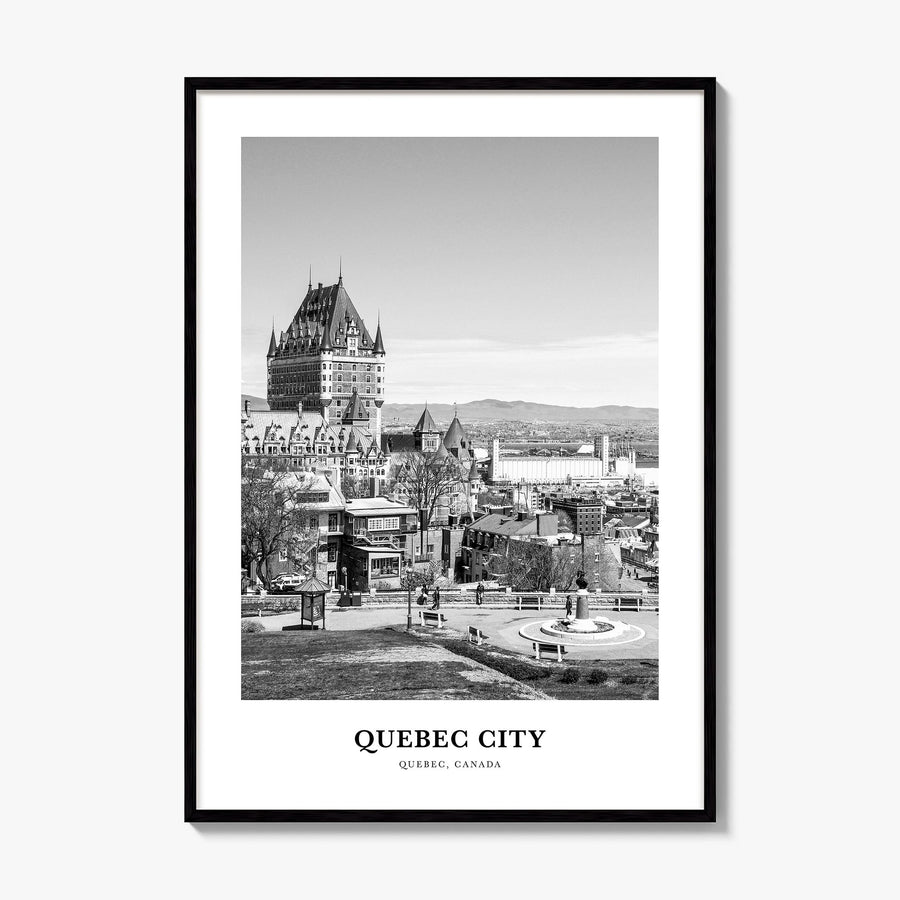 Quebec City Classic No 2 Poster, framed poster mockup