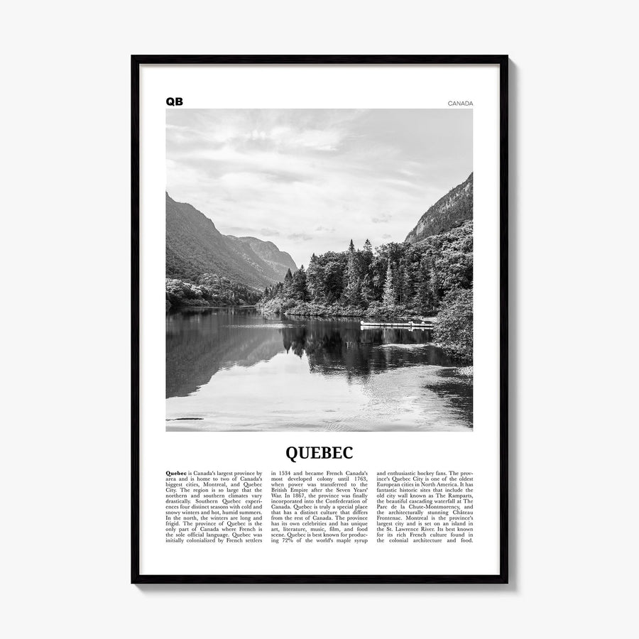 Quebec (Province) Newspaper Poster, framed poster mockup