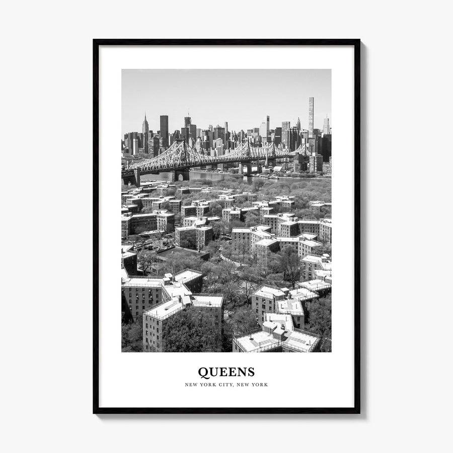 Queens, New York Classic No 1 Poster, framed poster mockup