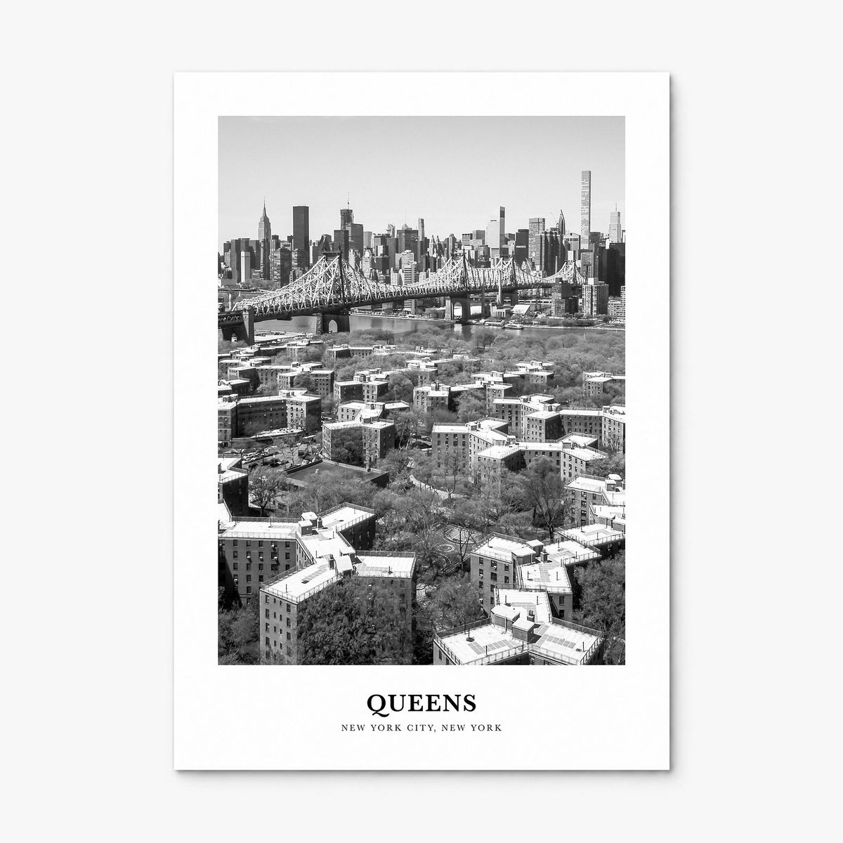 Queens, New York Classic No 1 Poster, print only (unframed)
