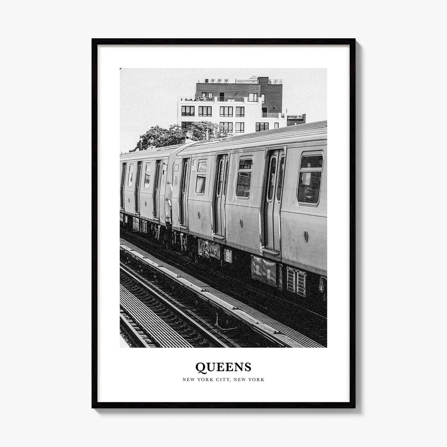 Queens, New York Classic No 3 Poster, framed poster mockup