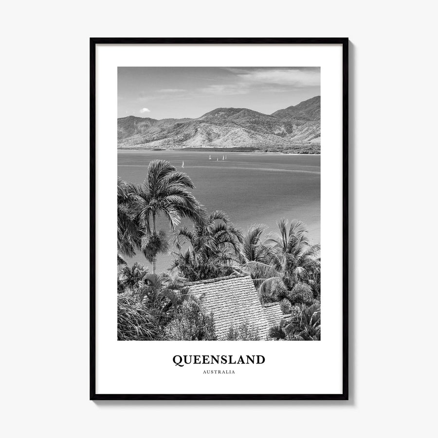Queensland Classic Poster, framed poster mockup
