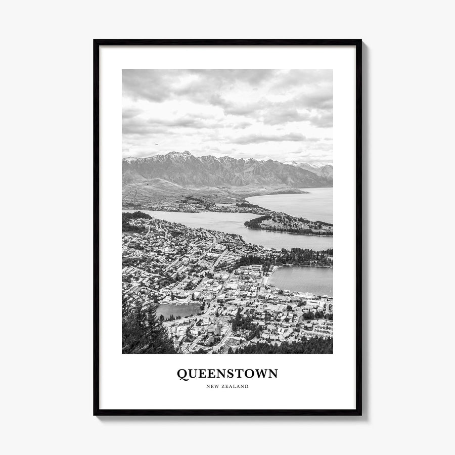 Queenstown Classic Poster, framed poster mockup