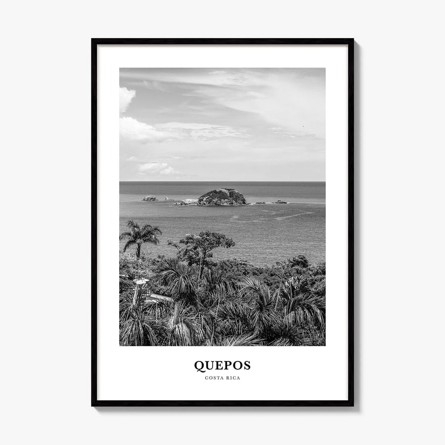 Quepos Classic Poster, framed poster mockup