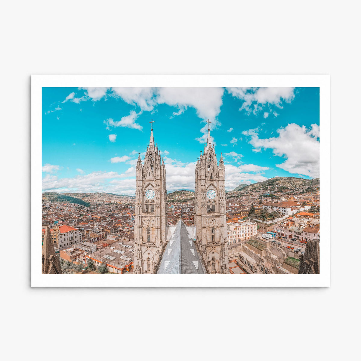 Quito Photo Poster, print only (unframed), white border