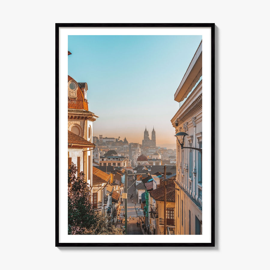 Quito Photo No 1 Poster, framed poster mockup, white border