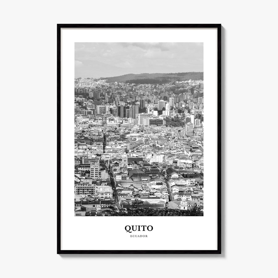 Quito Classic Poster, framed poster mockup