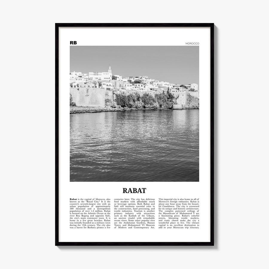 Rabat Newspaper Poster, framed poster mockup
