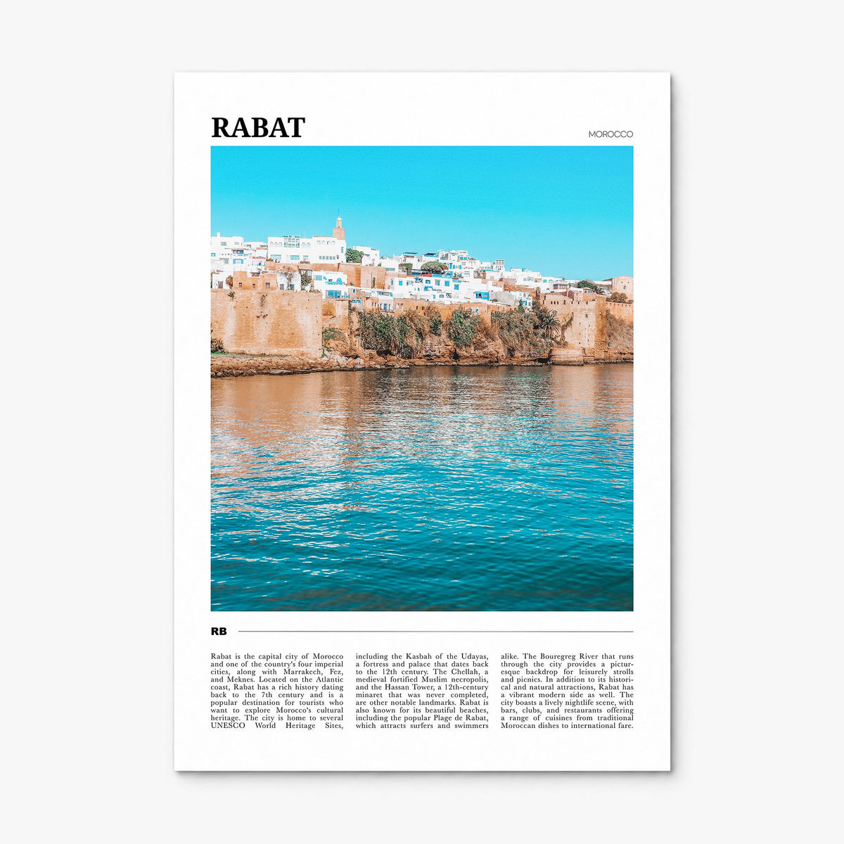 Rabat Travel Poster, print only (unframed)
