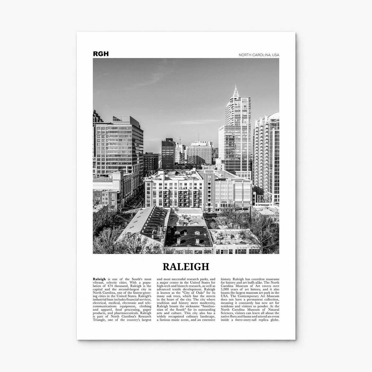 Raleigh Newspaper No 1 Poster, print only (unframed)