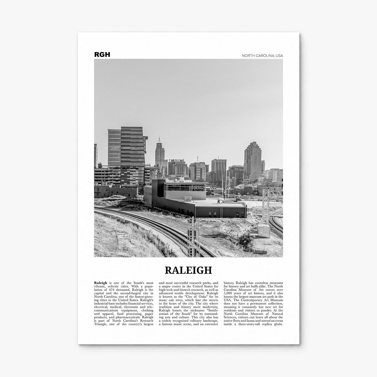 Raleigh Newspaper No 2 Poster, print only (unframed)