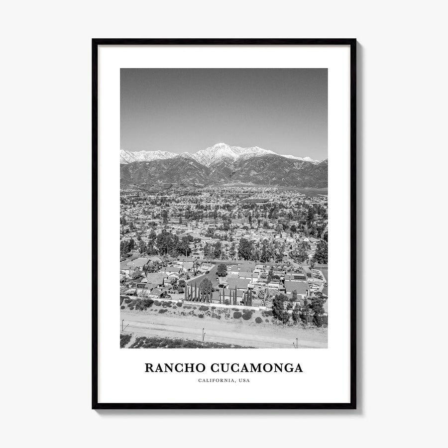 Rancho Cucamonga Classic Poster, framed poster mockup