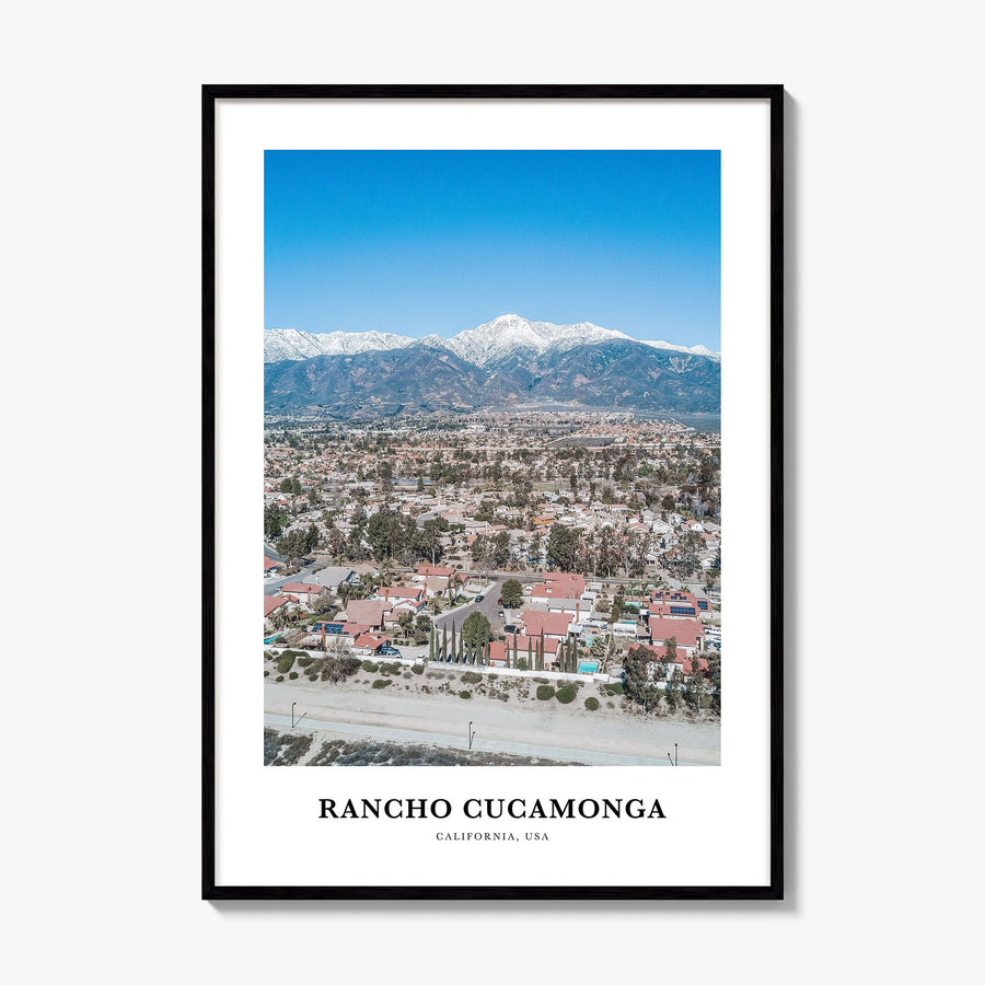 Rancho Cucamonga Classic Poster, framed poster mockup