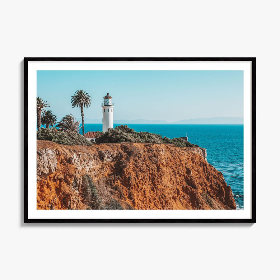 Rancho Palos Verdes Photo Poster, framed poster mockup, white border