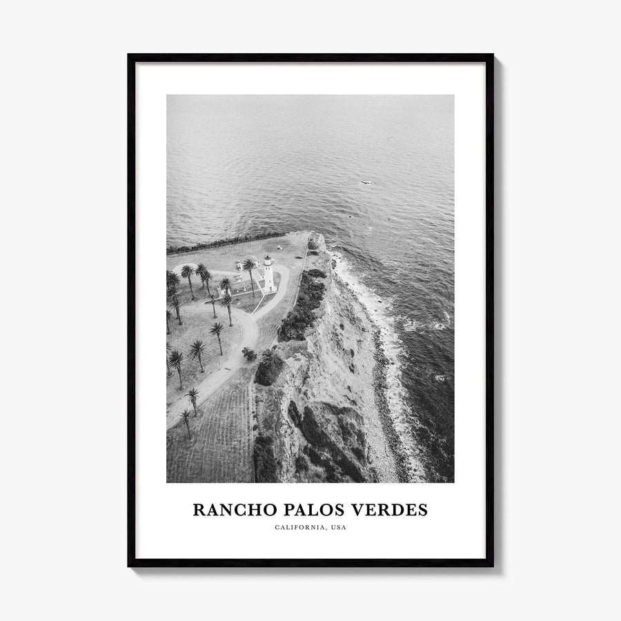 Rancho Palos Verdes Classic Poster, framed poster mockup