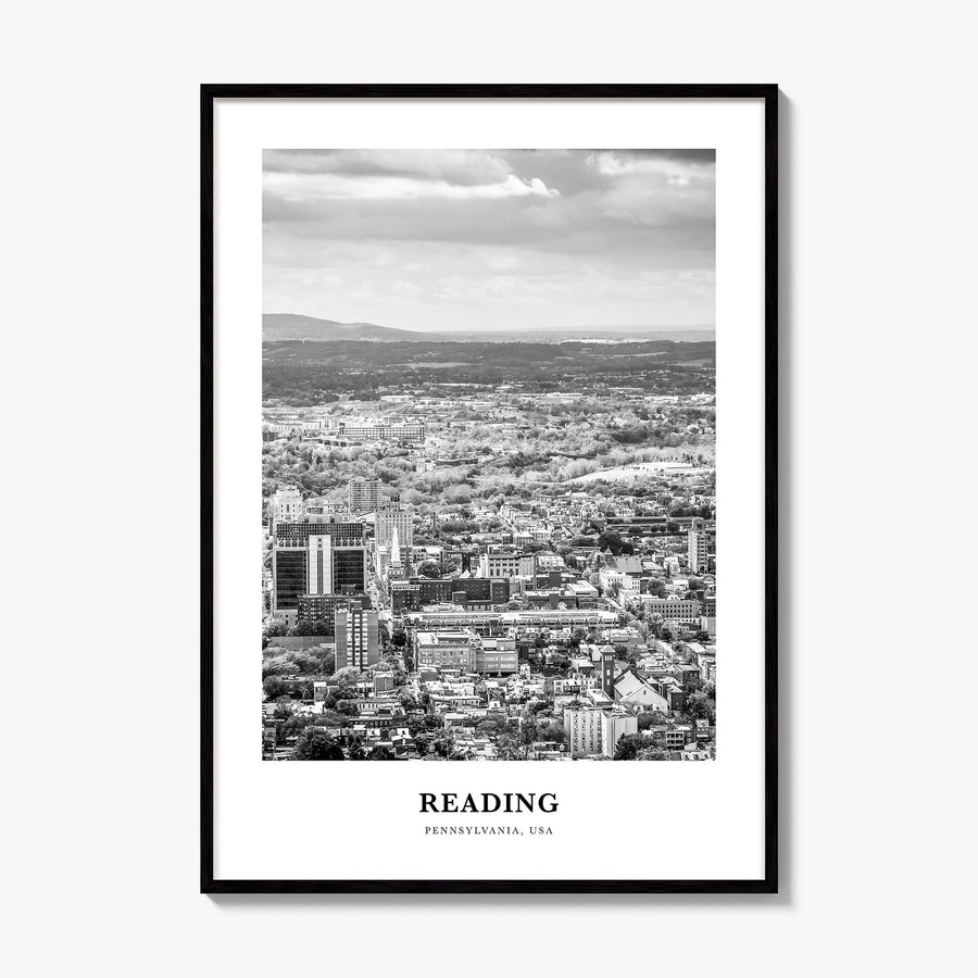 Reading, Pennsylvania Classic Poster, framed poster mockup