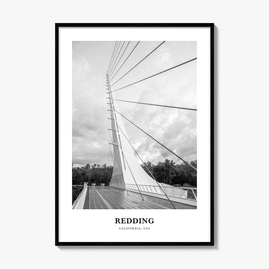 Redding Classic Poster, framed poster mockup