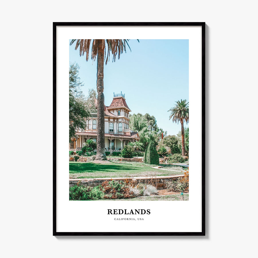 Redlands Classic Poster, framed poster mockup