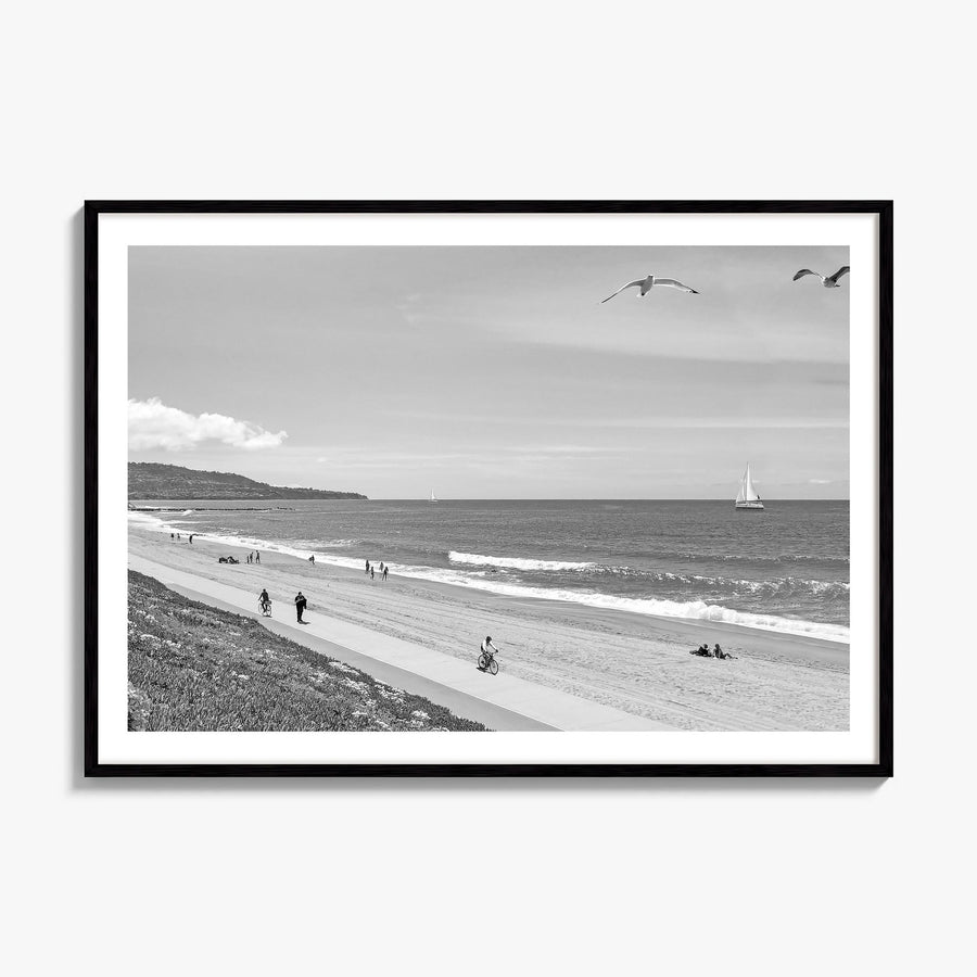 Redondo Beach Photo Poster, framed poster mockup, white border