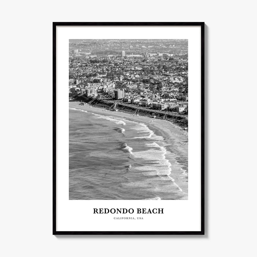 Redondo Beach Classic Poster, framed poster mockup