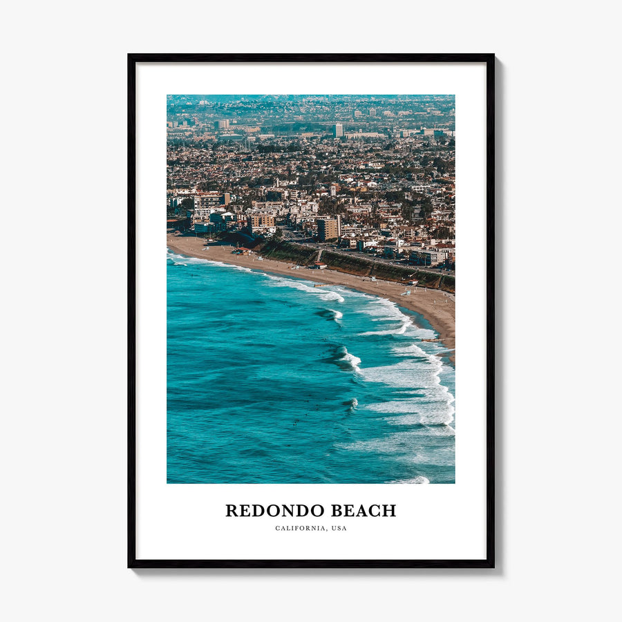 Redondo Beach Classic Poster, framed poster mockup