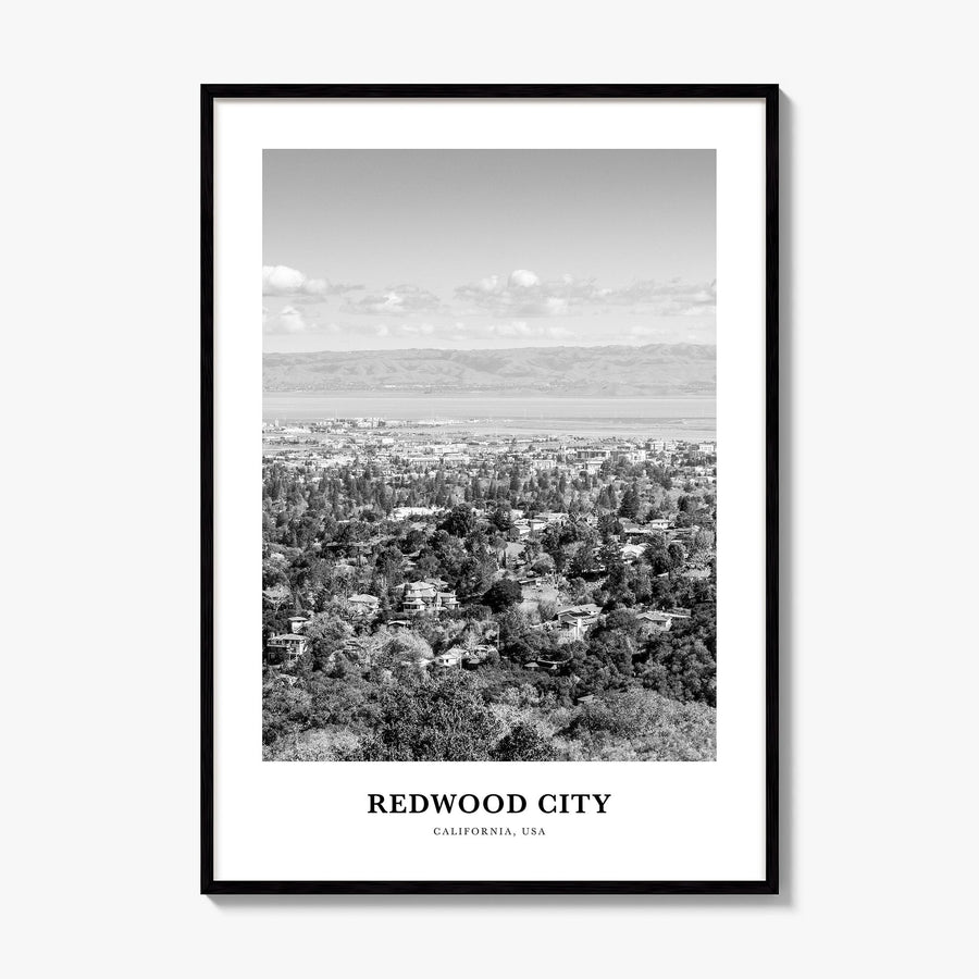 Redwood City Classic Poster, framed poster mockup
