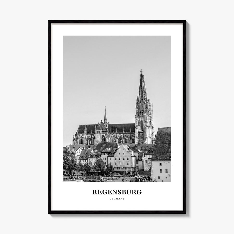 Regensburg Classic Poster, framed poster mockup