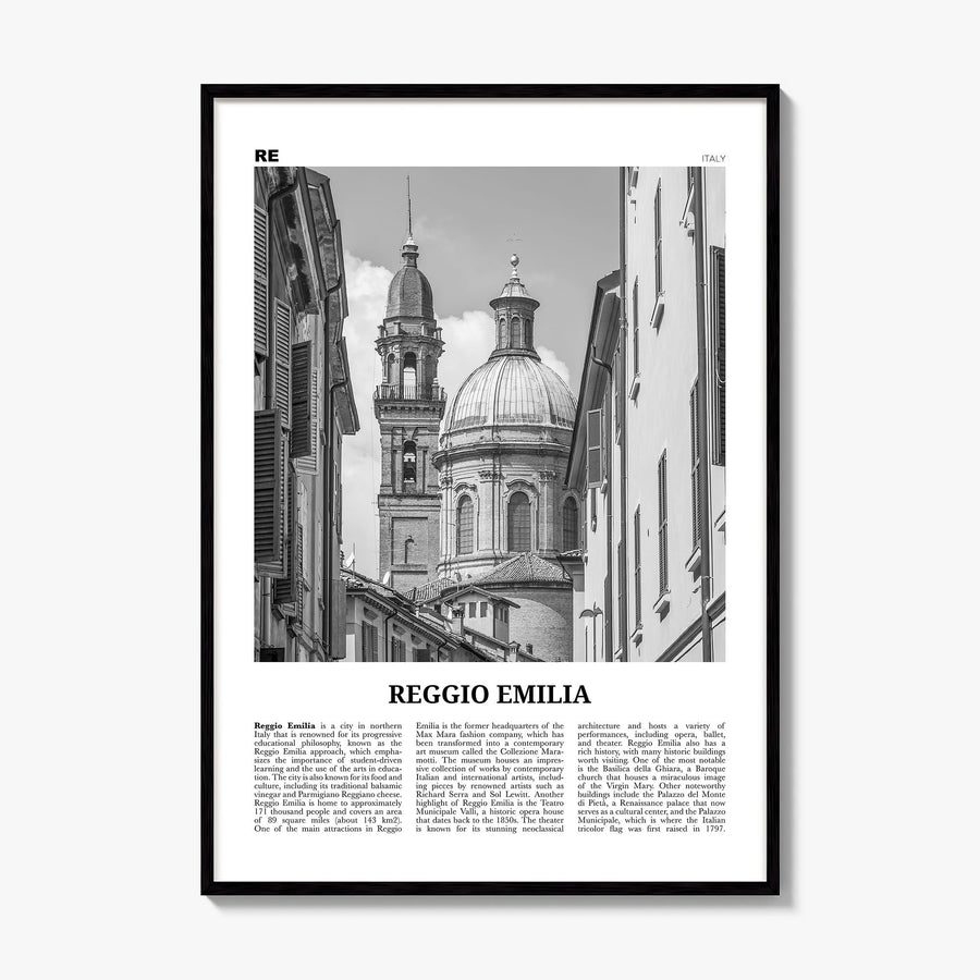 Reggio Emilia Newspaper Poster, framed poster mockup