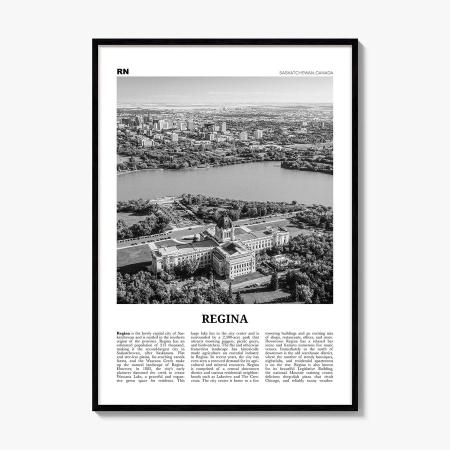 Regina Newspaper Poster, framed poster mockup