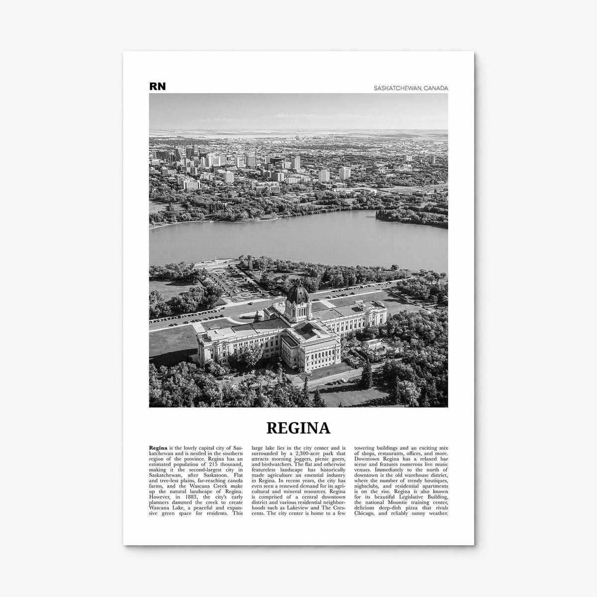 Regina Newspaper Poster, print only (unframed)