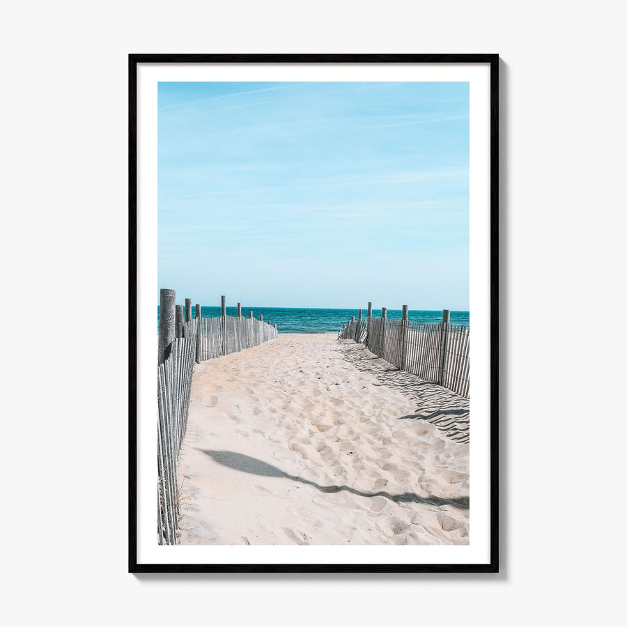 Rehoboth Beach Photo Poster, framed poster mockup, white border