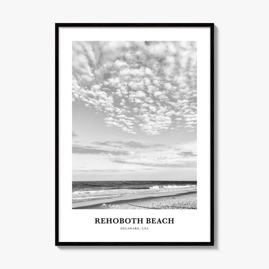 Rehoboth Beach Classic Poster, framed poster mockup