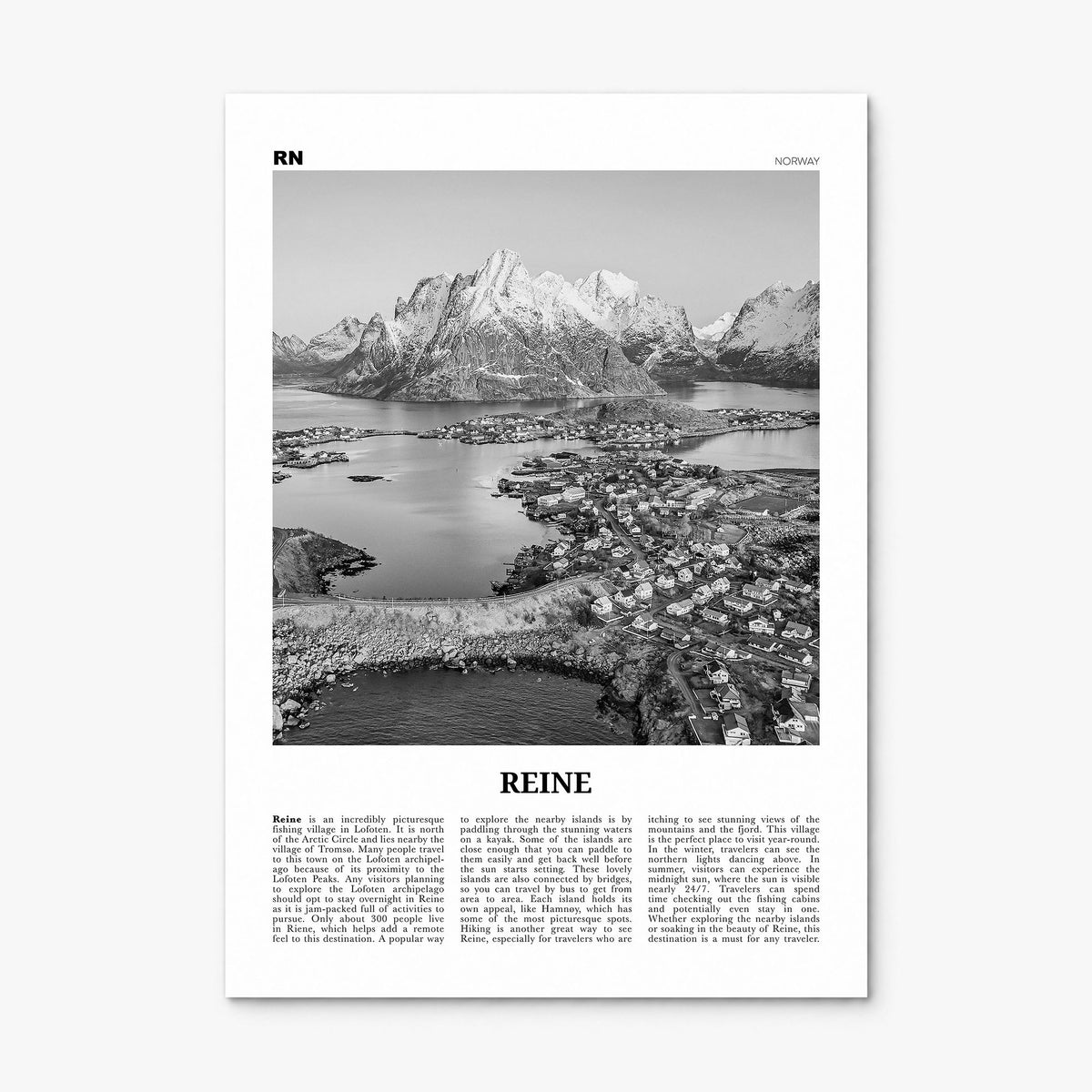 Reine Newspaper Poster, print only (unframed)