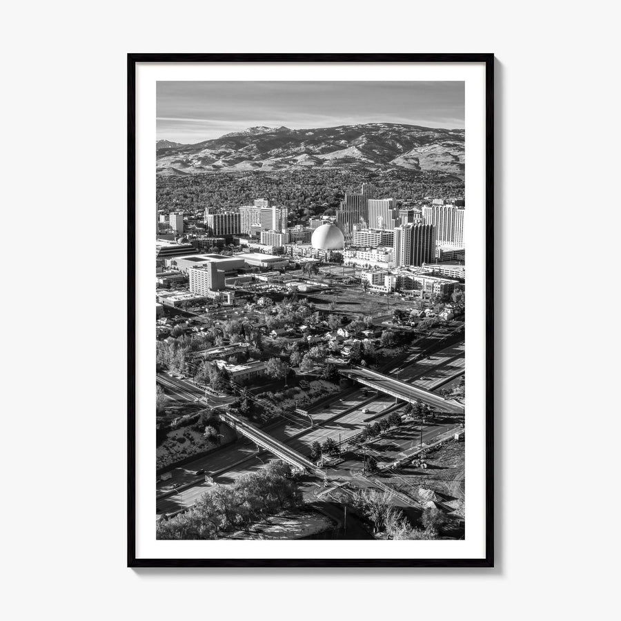 Reno Photo Poster, framed poster mockup, white border