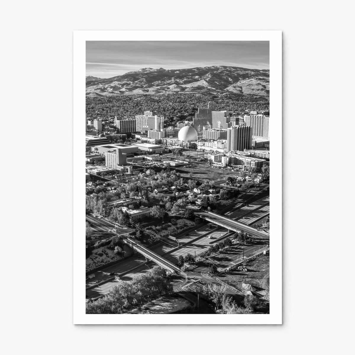 Reno Photo Poster, print only (unframed), white border