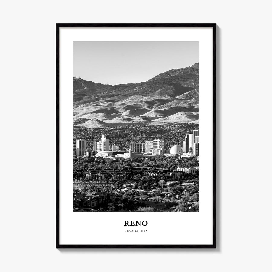 Reno Classic Poster, framed poster mockup