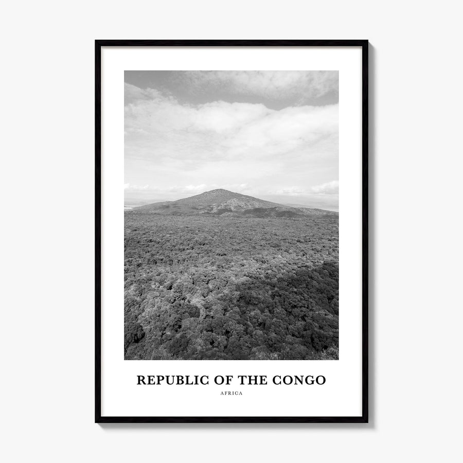 Republic of the Congo Classic Poster, framed poster mockup