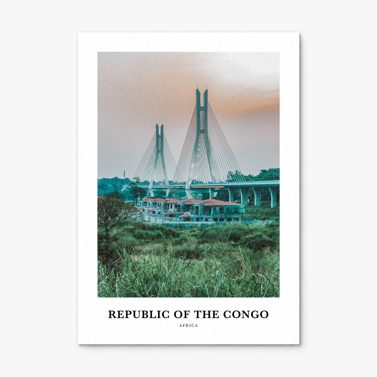 Republic of the Congo Classic Poster, print only (unframed)