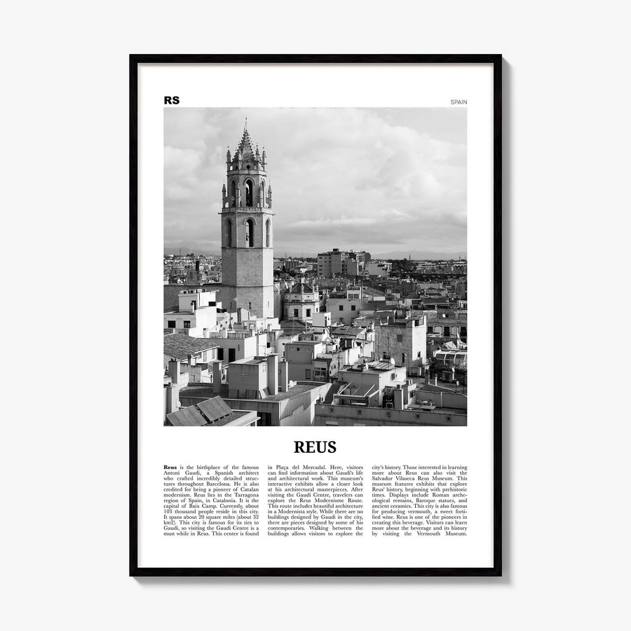 Reus Newspaper Poster, framed poster mockup