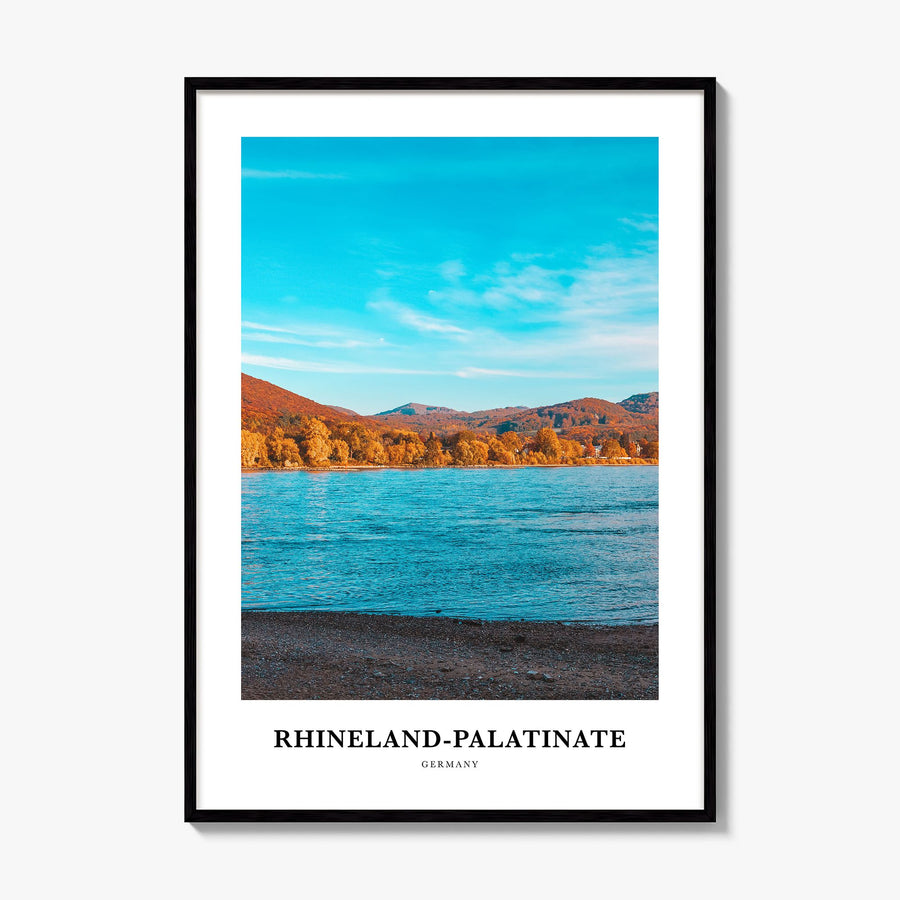 Rhineland-Palatinate Classic Poster, framed poster mockup