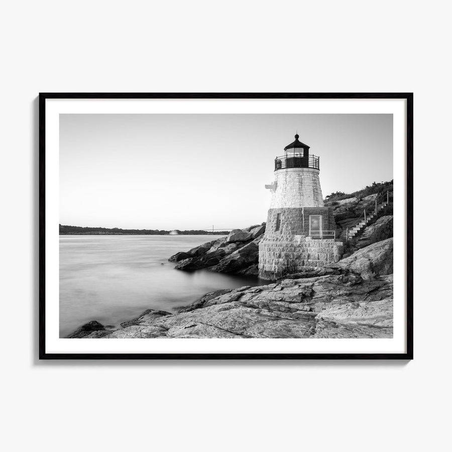 Rhode Island Photo Poster, framed poster mockup, white border