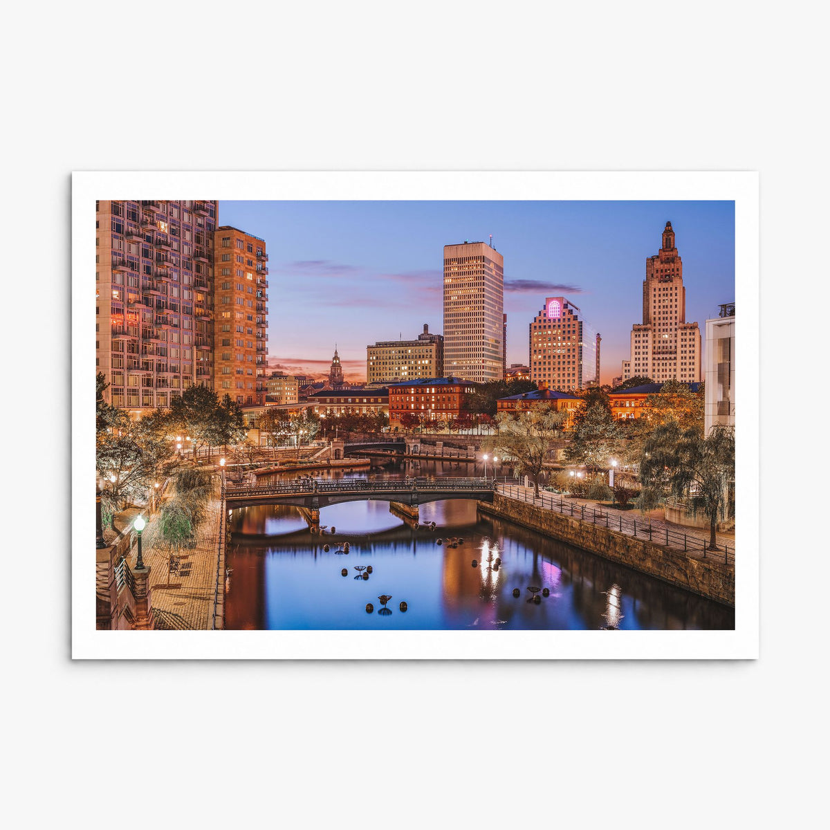 Rhode Island Photo Poster, print only (unframed), white border