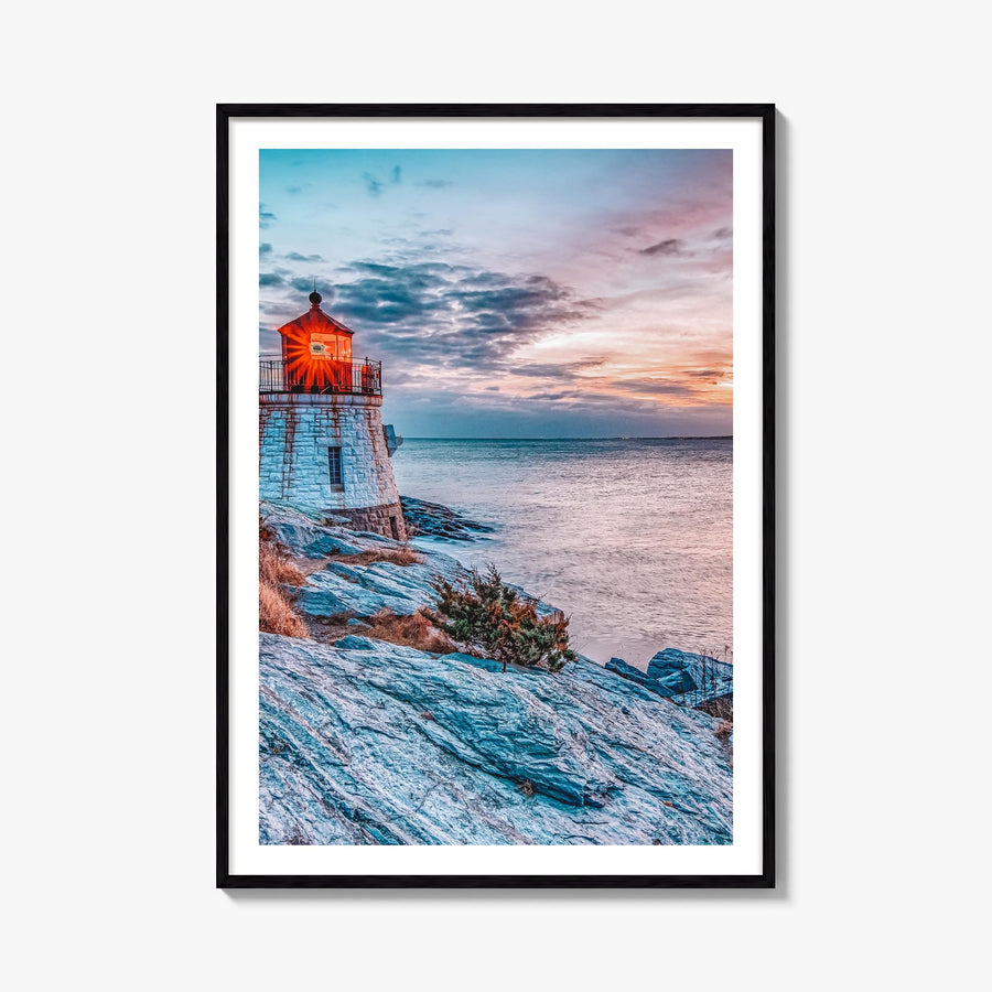 Rhode Island no. 1 colorful photo poster of United States – vertical wall art, unframed print shown in interior mockup