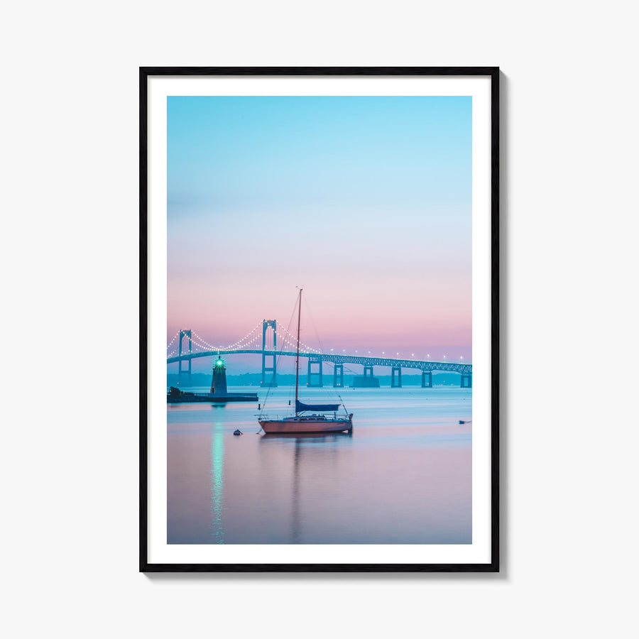 Rhode Island no. 2 colorful photo poster of United States – vertical wall art, unframed print shown in interior mockup