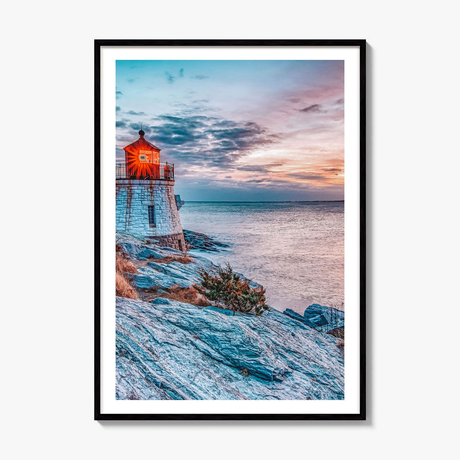 Rhode Island Photo No 1 Poster, framed poster mockup, white border