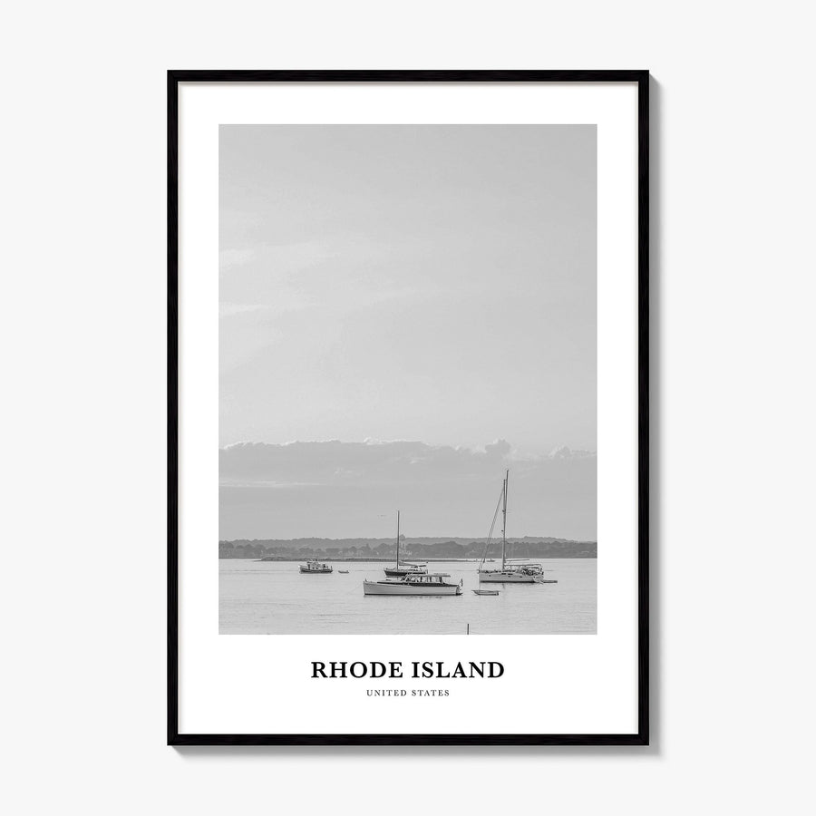 Rhode Island Classic No 1 Poster, framed poster mockup