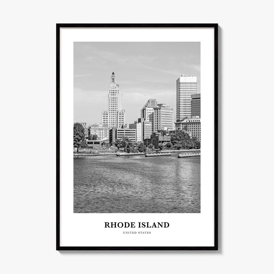 Rhode Island Classic No 2 Poster, framed poster mockup