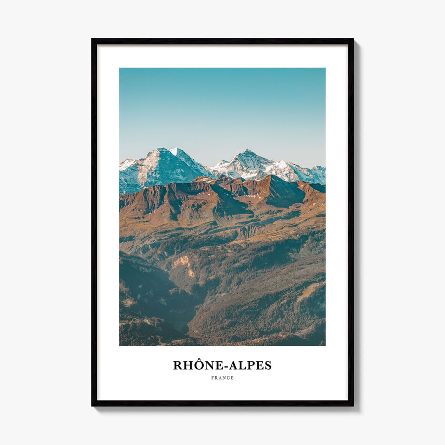 Rhône-Alpes Classic Poster, framed poster mockup
