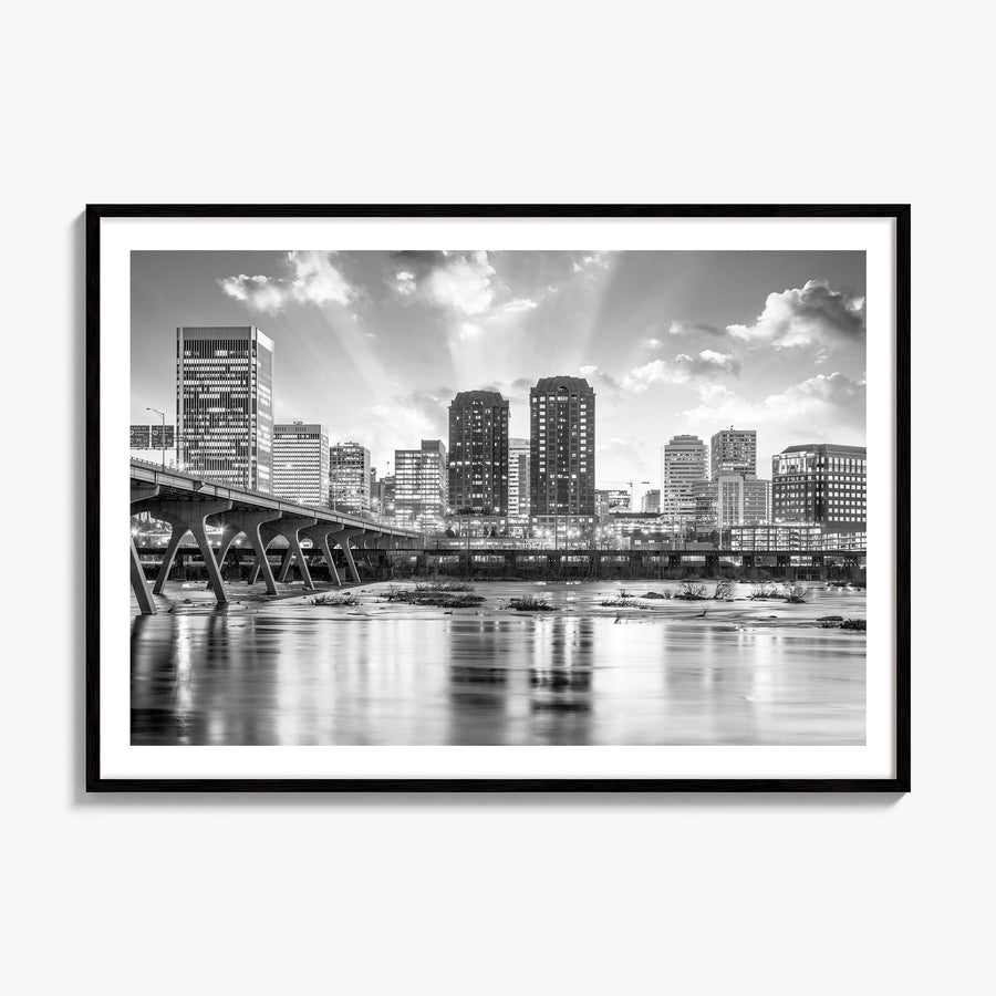 Richmond Photo Poster, framed poster mockup, white border